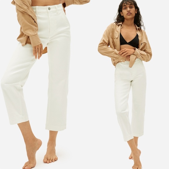 EVERLANE | Best Selling Classic Staple The Straight-Leg Crop in Shadow | Size 0 - Picture 1 of 12